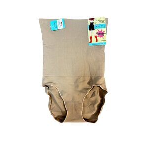 Assets High Waist Panty Shaper, No Muffin Top Color Nude NWT Size XL